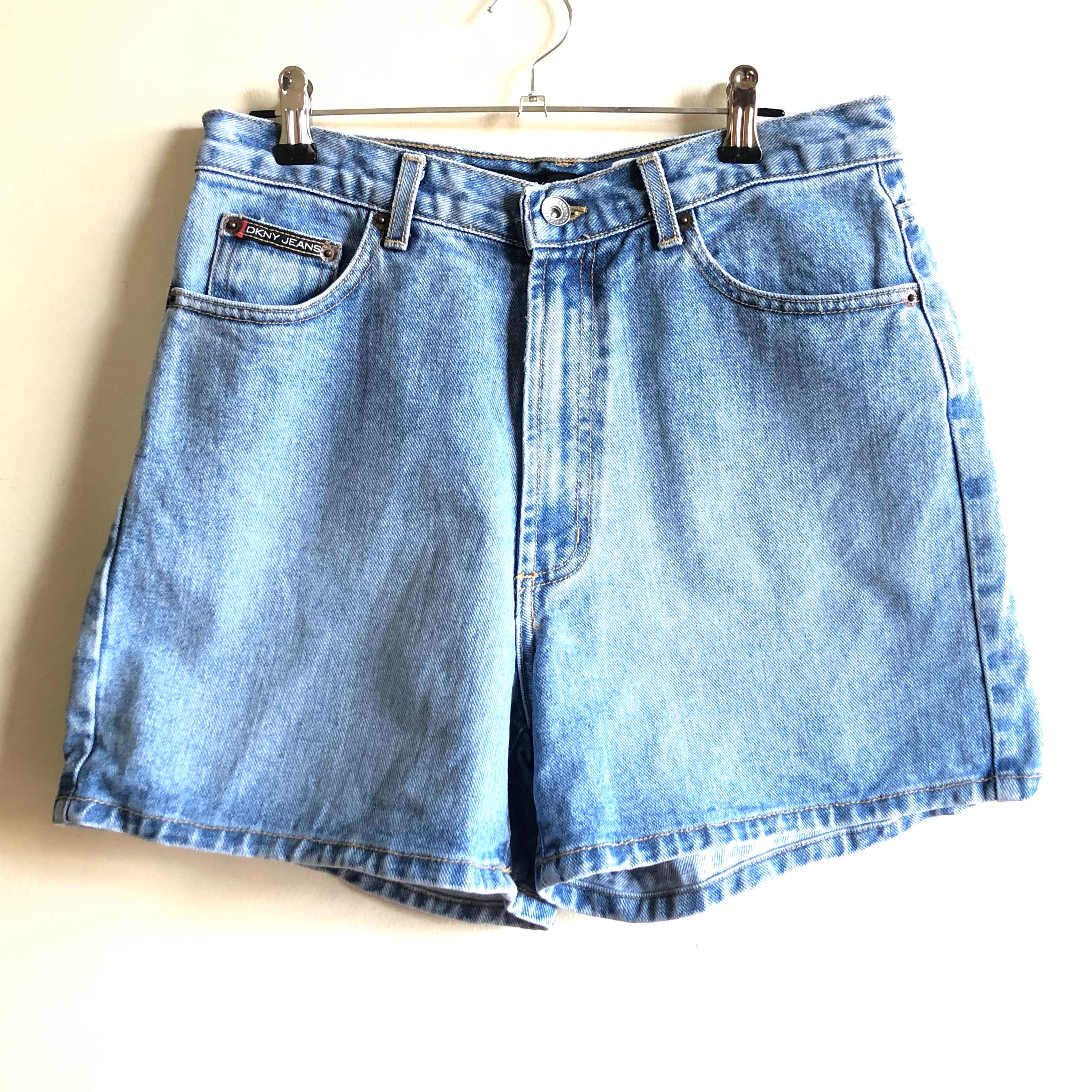 dkny denim shorts