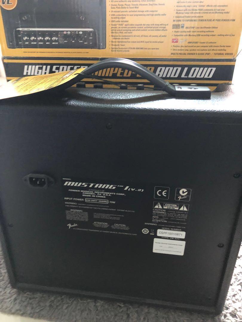 Fender Mustang 1 V2 Amplifier, Hobbies & Toys, Music & Media, Music Accessories on Carousell