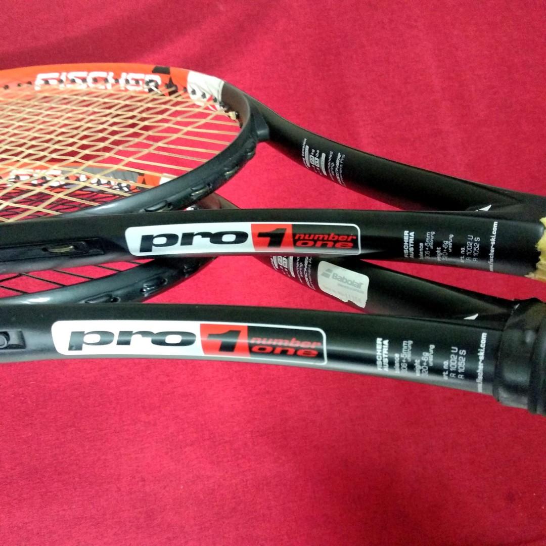 Fischer Pro Number One Tennis Racket (Yevgeny Kafelnikov), Men's