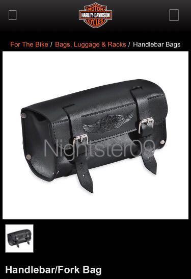 harley davidson handlebar fork bag