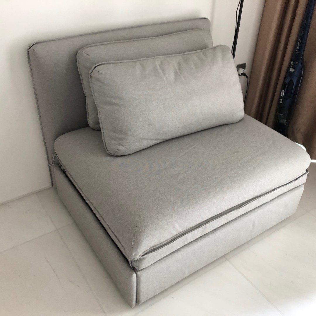 IKEA sofa bed Vallentuna, Furniture & Home Living, Furniture, Bed