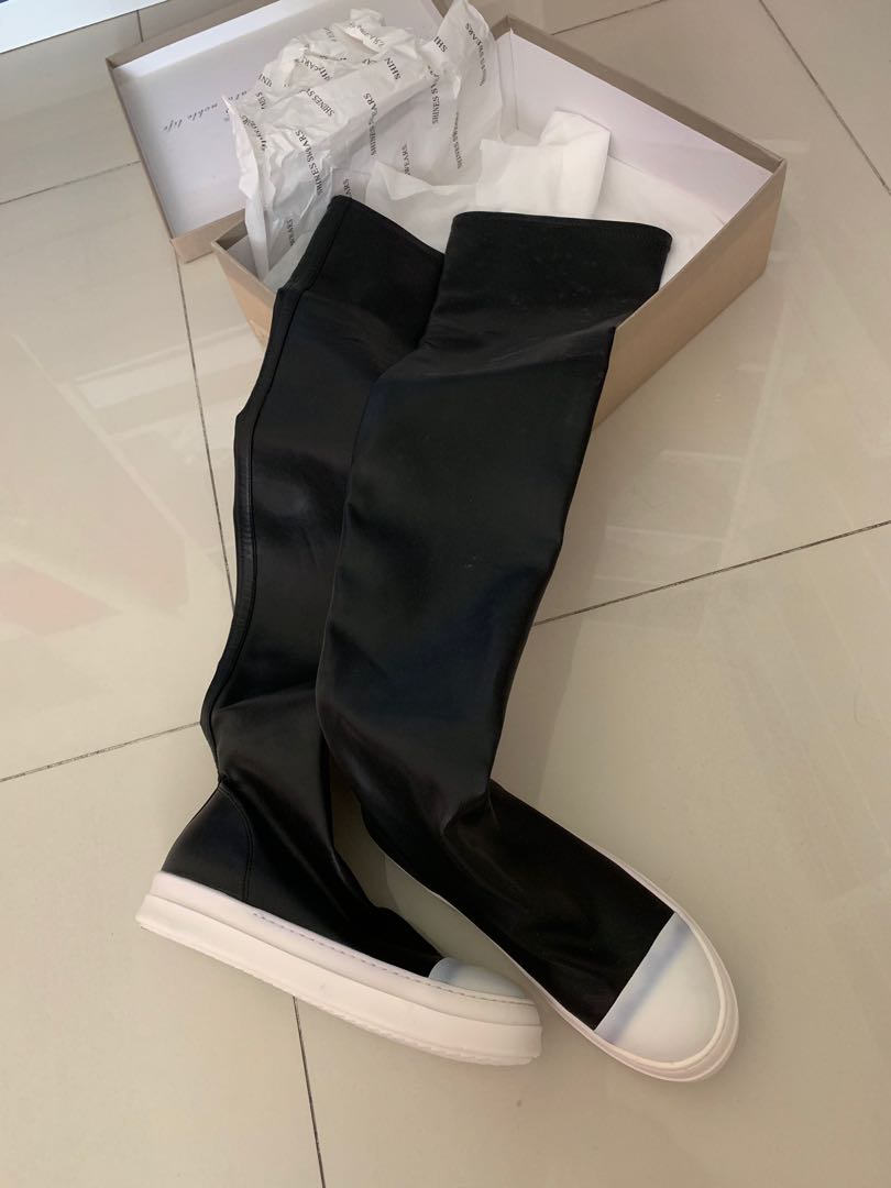 rick owens over the knee sneakers
