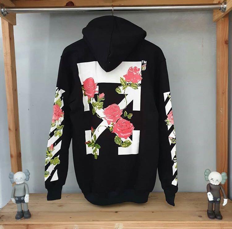 Jaket off white sales rose