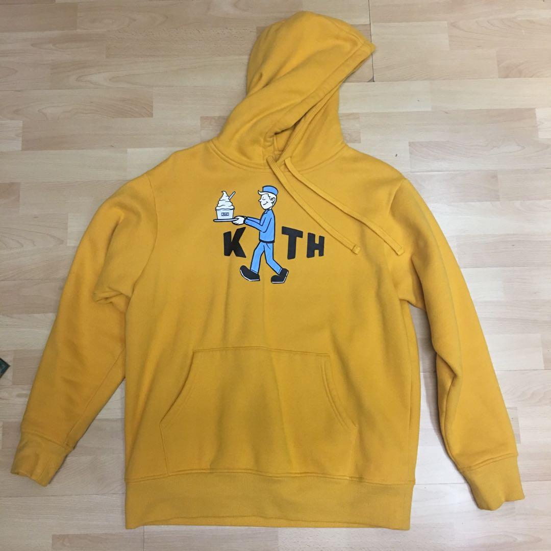 kith yellow hoodie