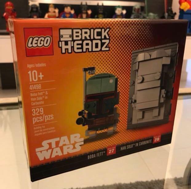 Boba fett and han solo in carbonite brickheadz sale