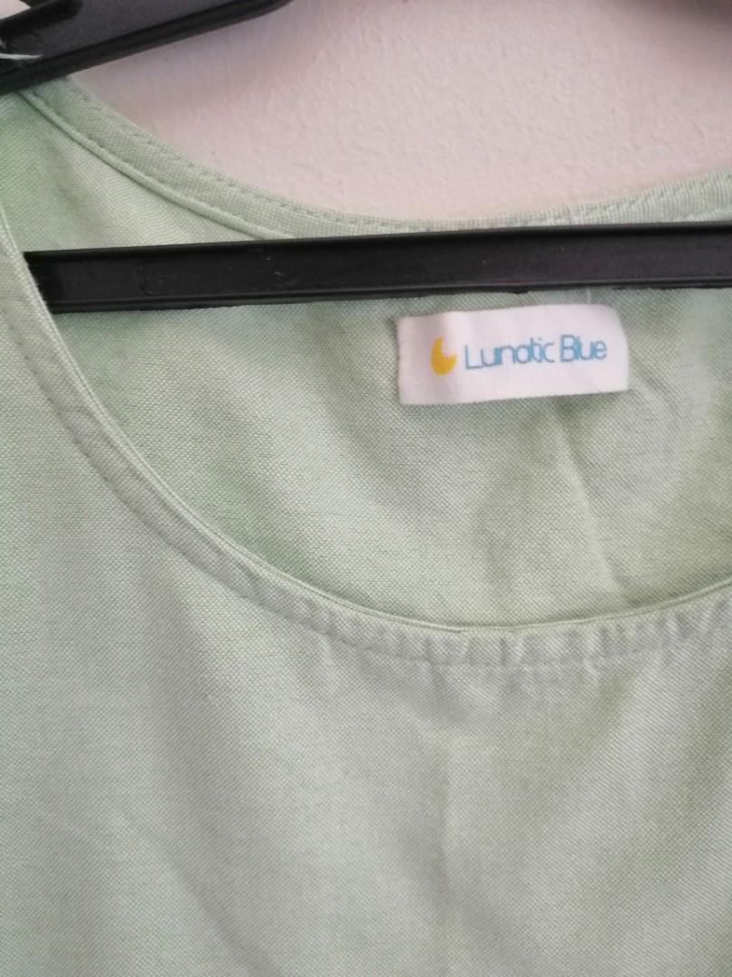Lunatic Blue Dress (Category: Dresses) located in Taguig. Submitted by fruity_mint (Listing ID 214011354, Image 2). Description: Color: Light Green Triangle cut out on waistline Perfect for summer or casual look just add sneakers Issue: hand stitches sa laylayan please see 3rd photo.