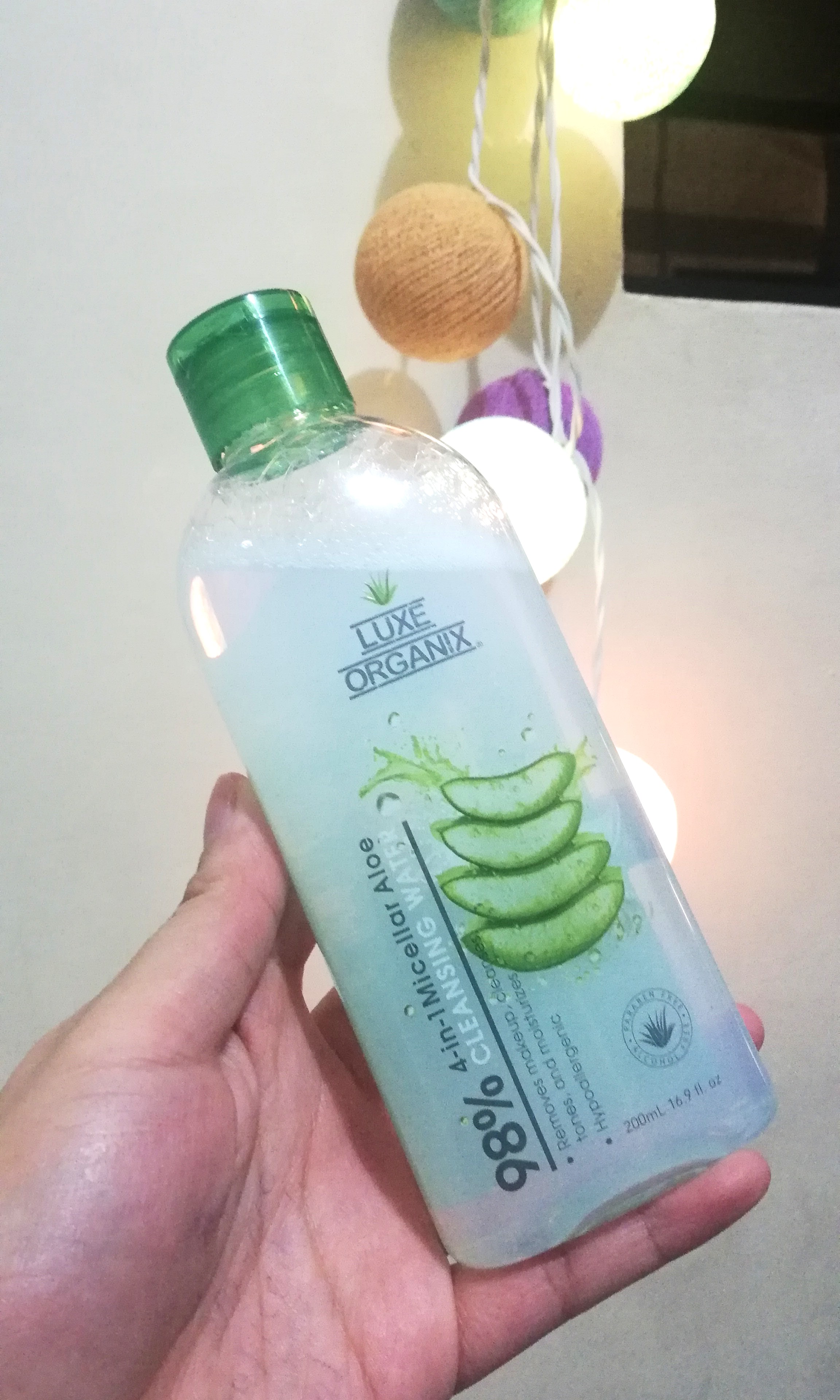 luxe organix micellar water