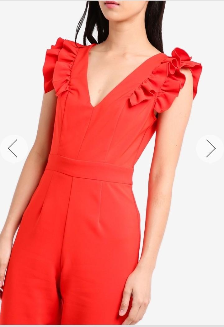 Miss selfridge red best sale jumpsuit