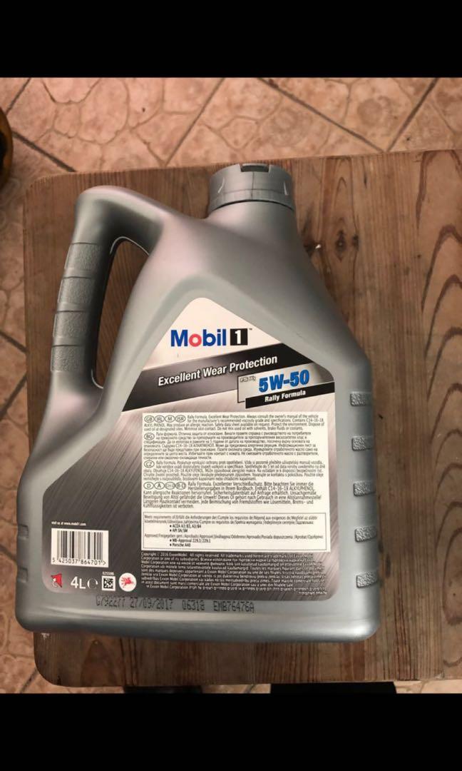 Mobil 5w50 engine oil, Car Accessories, Accessories on Carousell