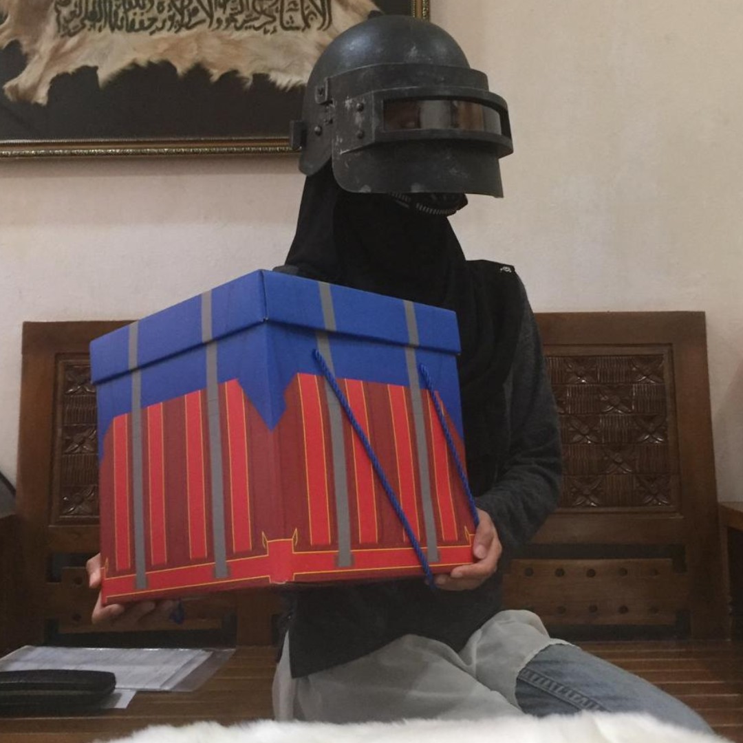 NEW TOPI HELMET PUBG LEVEL 3 BATTLE DAMAGE VERSION Mainan Game