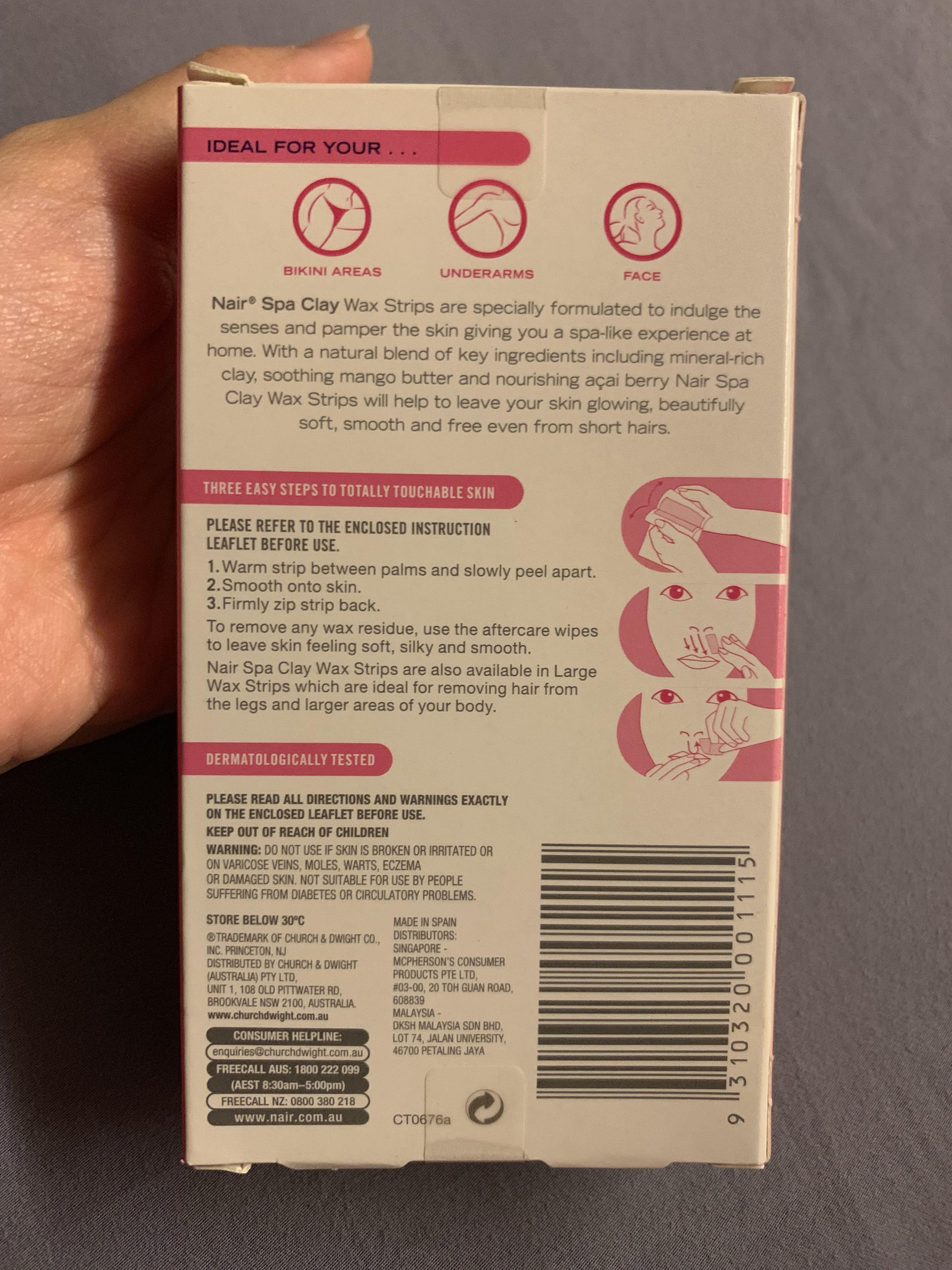 New Wax Strips For Leg Face Underarm Bikini Line Health Beauty