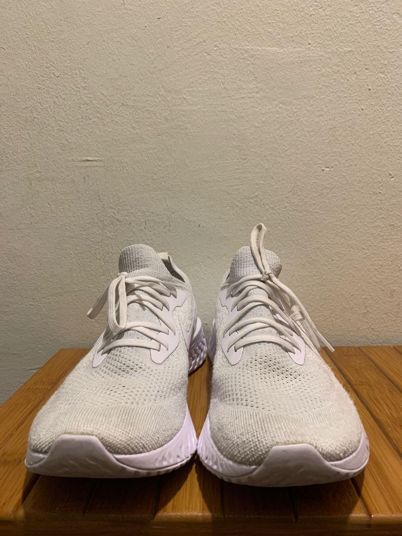 Nike Epic React Flyknit True White Men s Fashion Footwear
