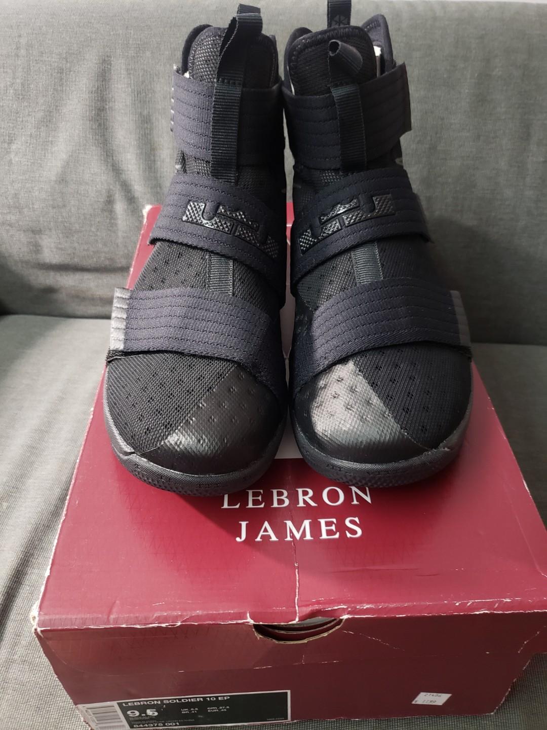 nike lebron soldier 10 triple black