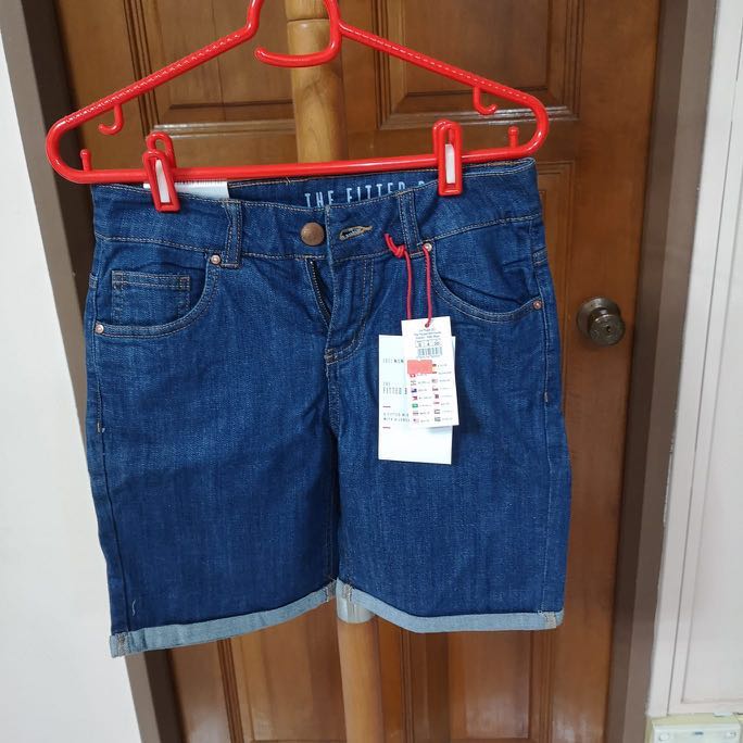 Nwt Cotton On Fitted Bermuda Denim Shorts Women S Fashion Clothes Pants Jeans Shorts On Carousell