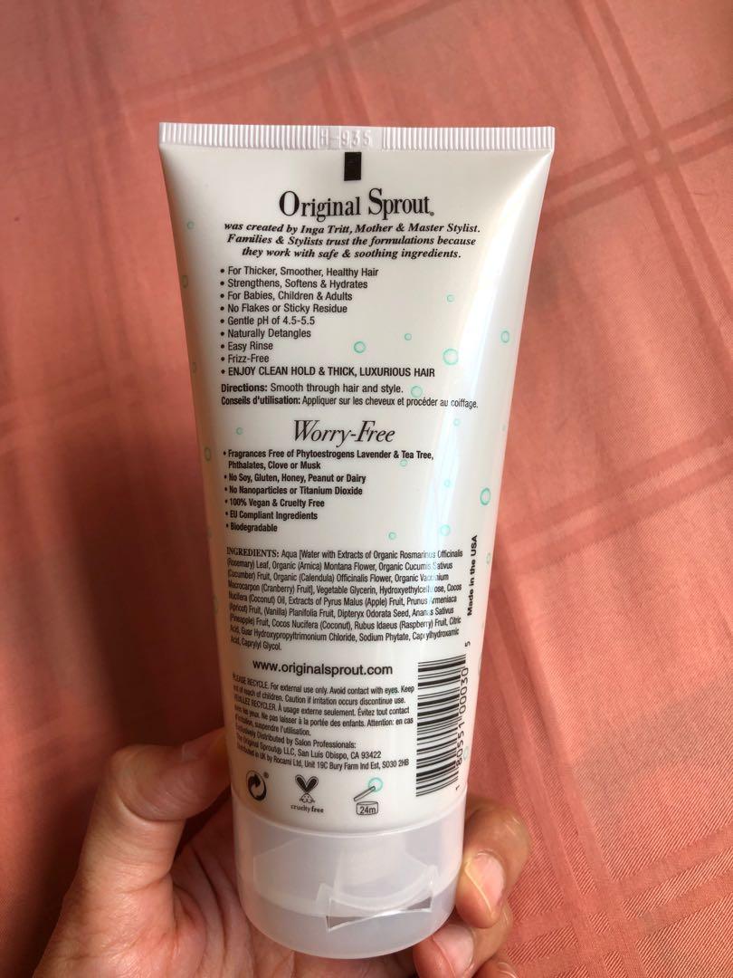 Original Sprout Natural Hair Gel Health Beauty Hair Care On