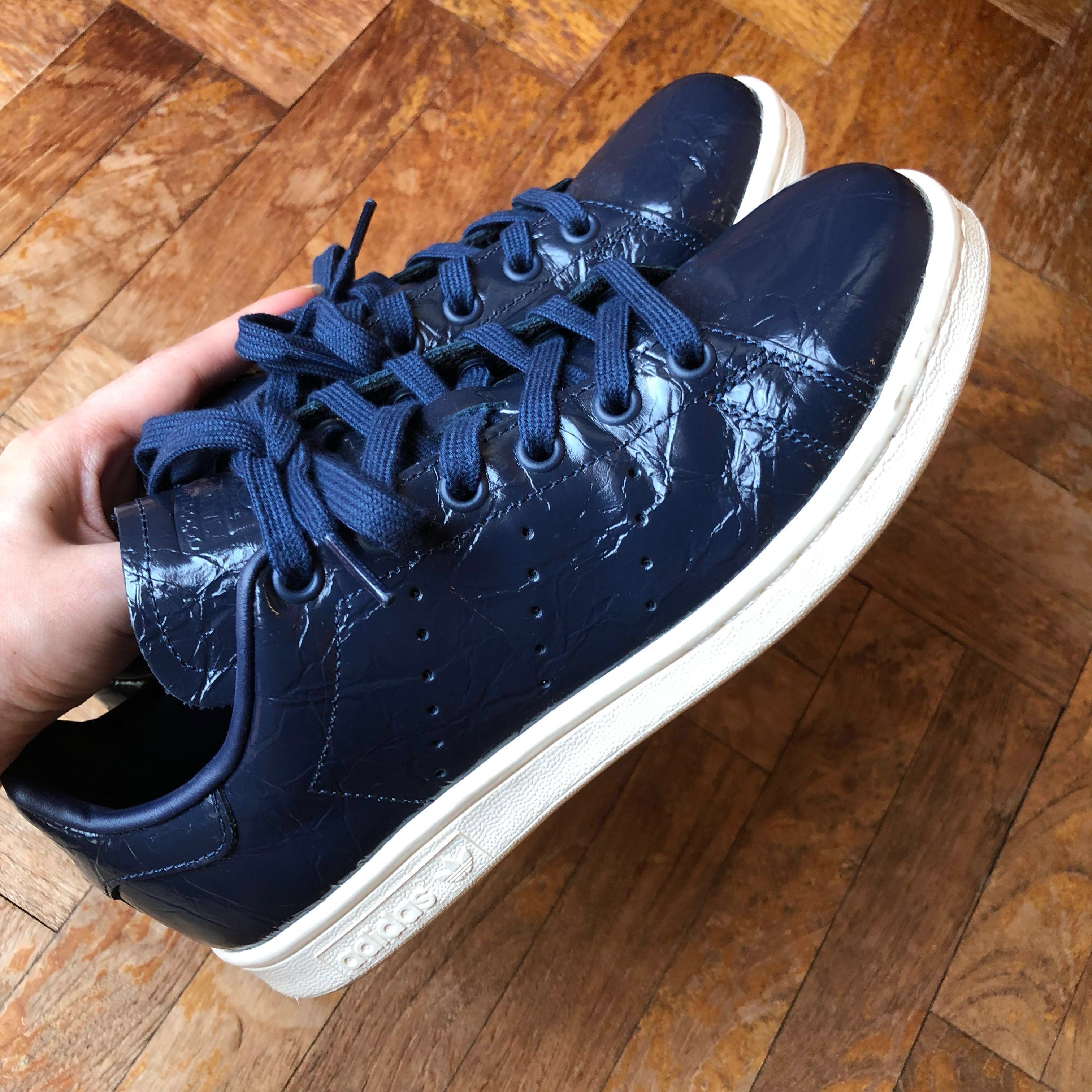 adidas patent leather sneakers