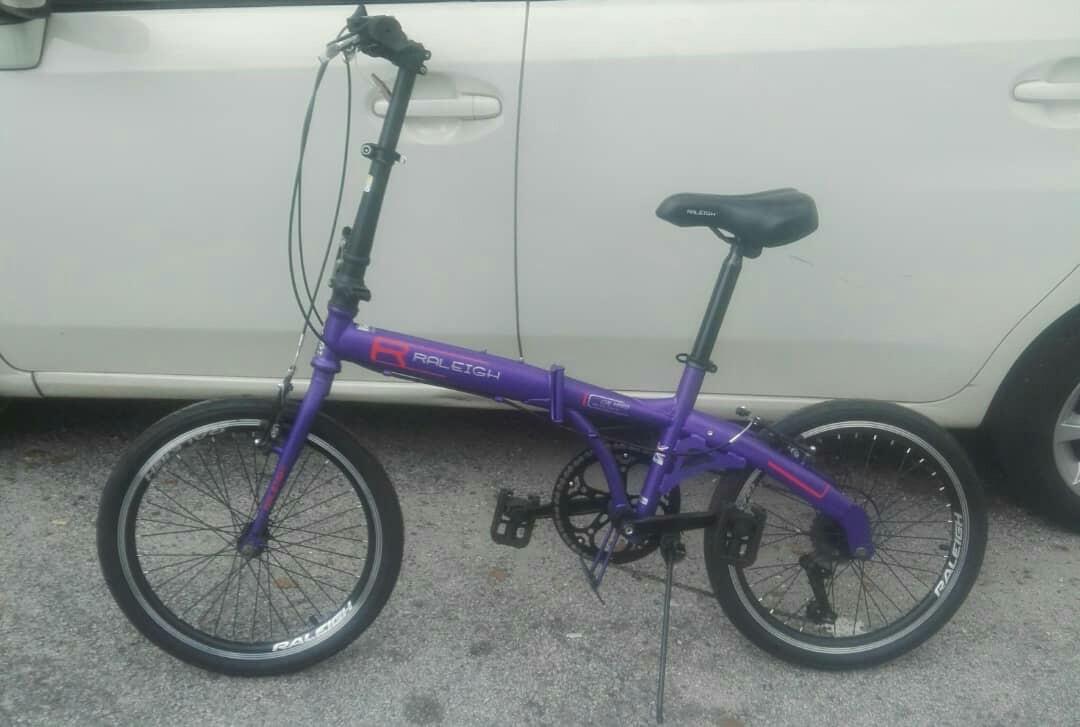 raleigh calypso folding bike