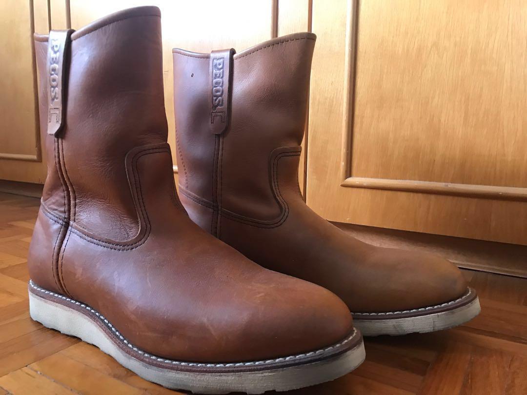 Red wings clearance boots slip on