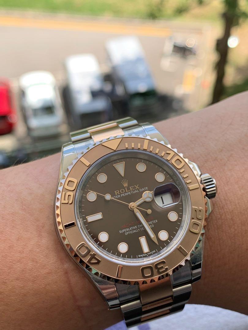 yacht master chocolate dial