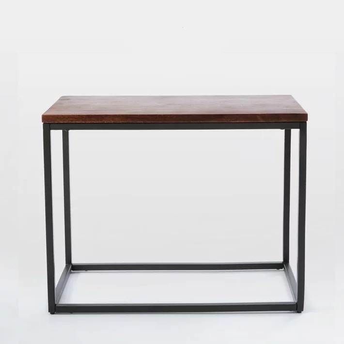 James Rustic Ultra Slim Wooden Side Table