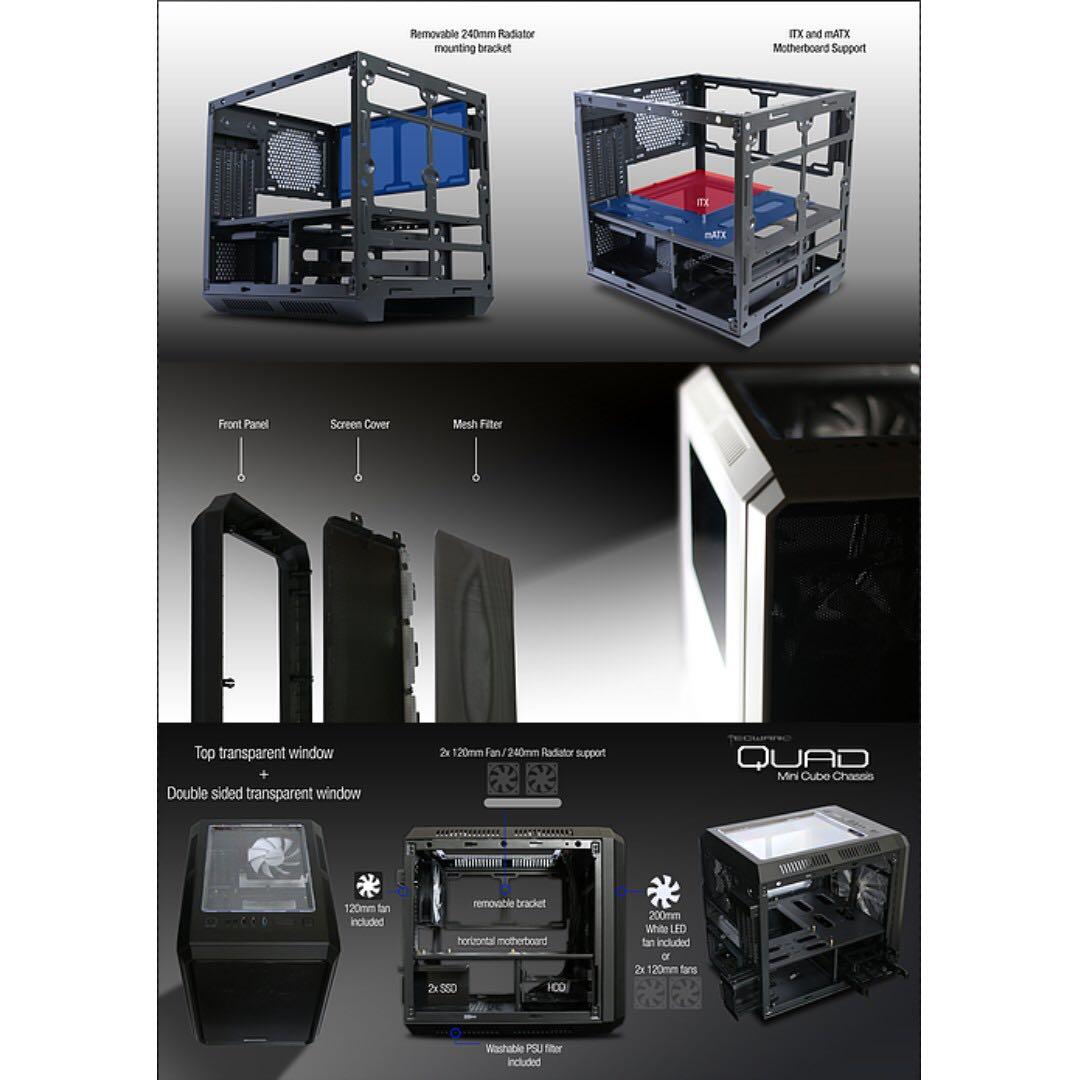 SALE! TECWARE QUAD CASE (BLACK), Computers & Tech, Parts & Accessories ...