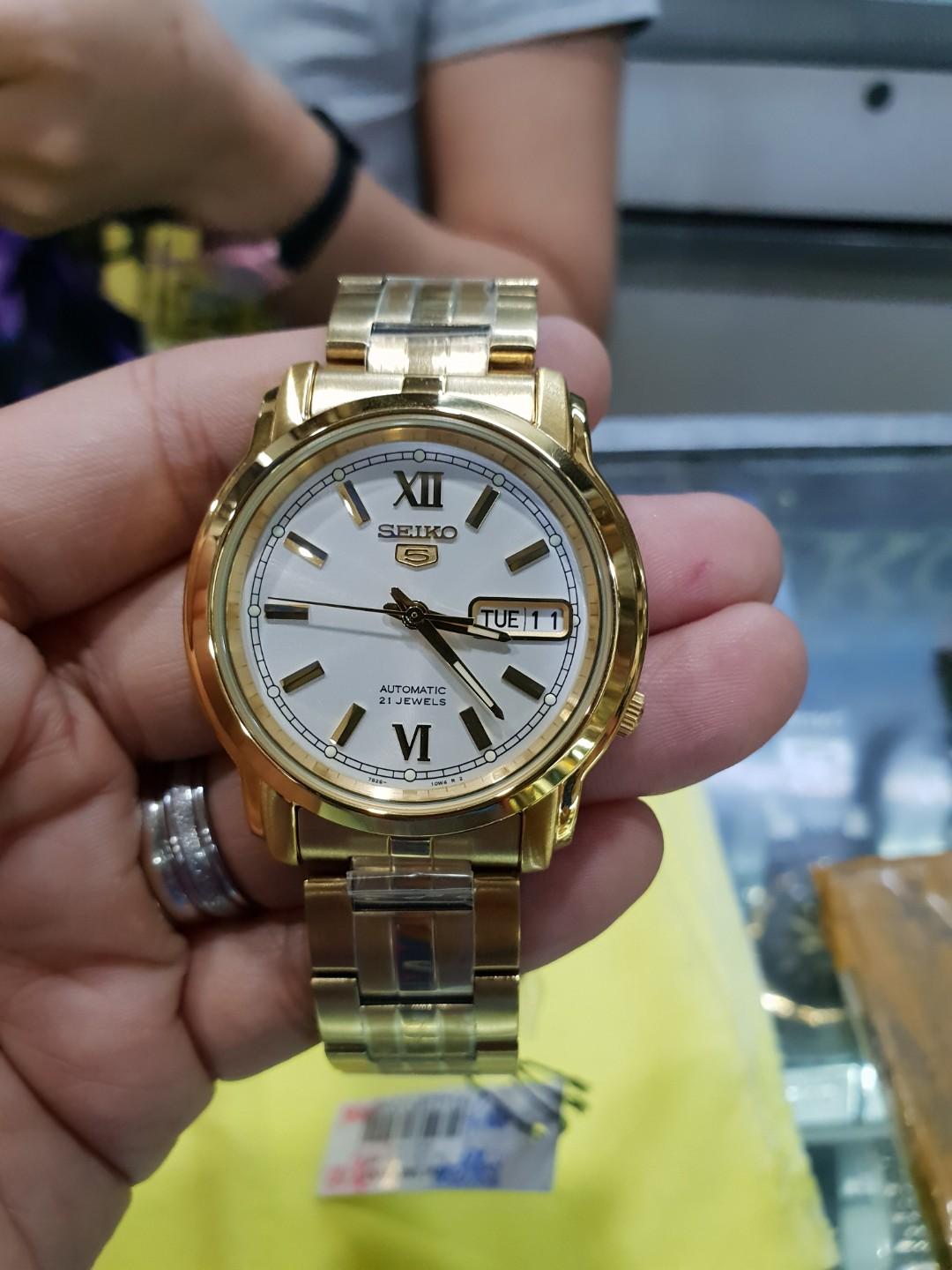 Seiko 5 Watches Gold (Category: Women's Watches) located in Taguig. Submitted by jannethesteban1023 (Listing ID 214015894, Image 3). Description: Seiko 5 Watches 1 year warranty. ..