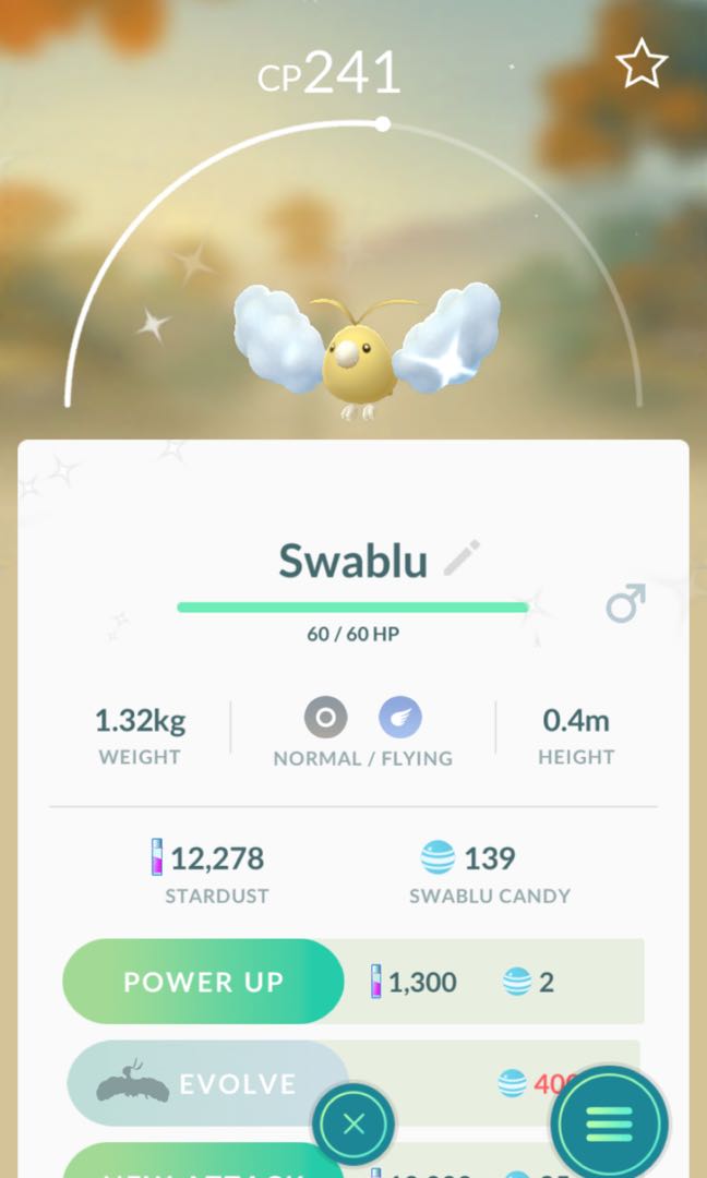 what level evolve swablu