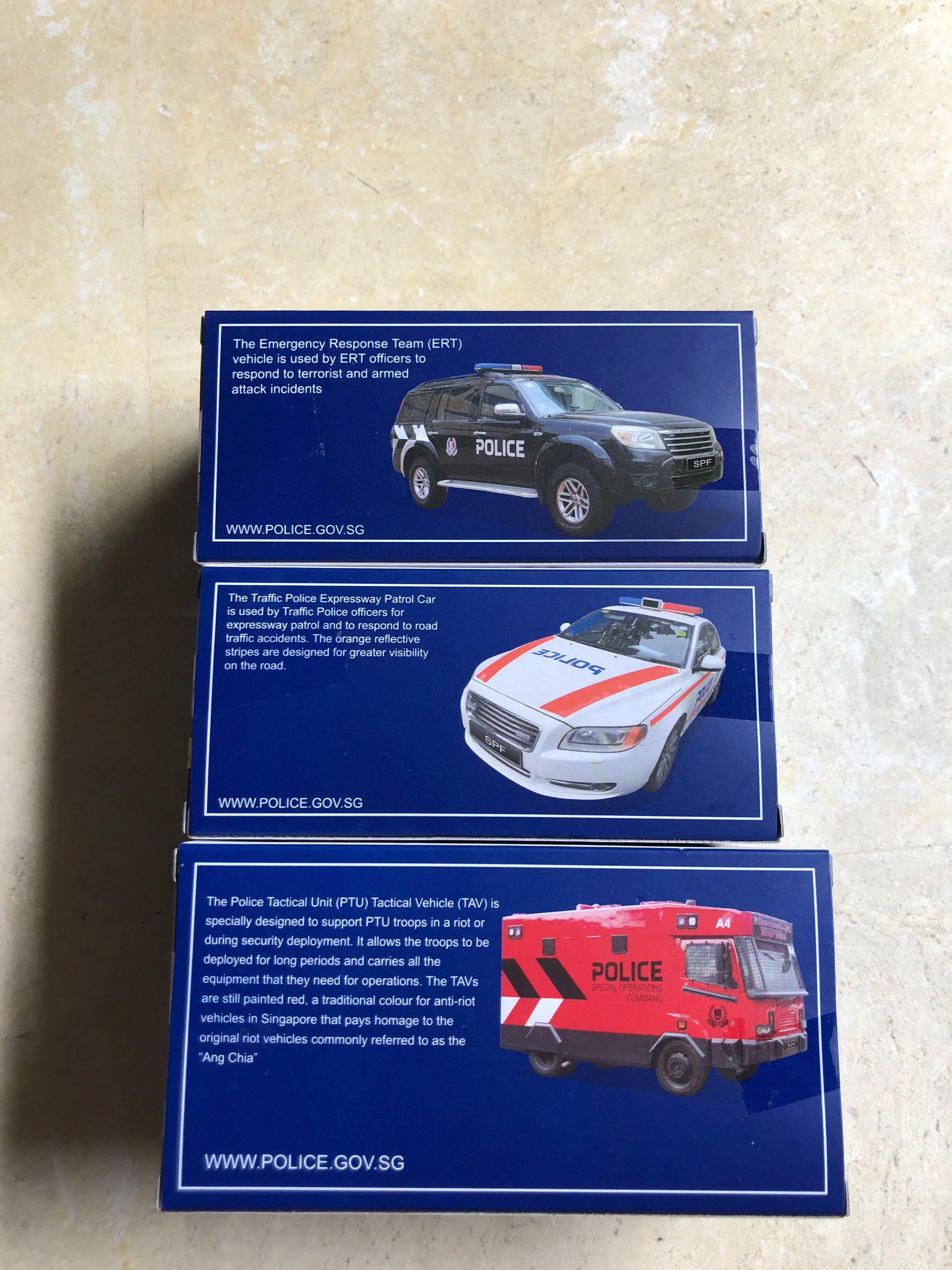 Singapore Police Force SPF Collectible Limited Edition Toy Car Figurine