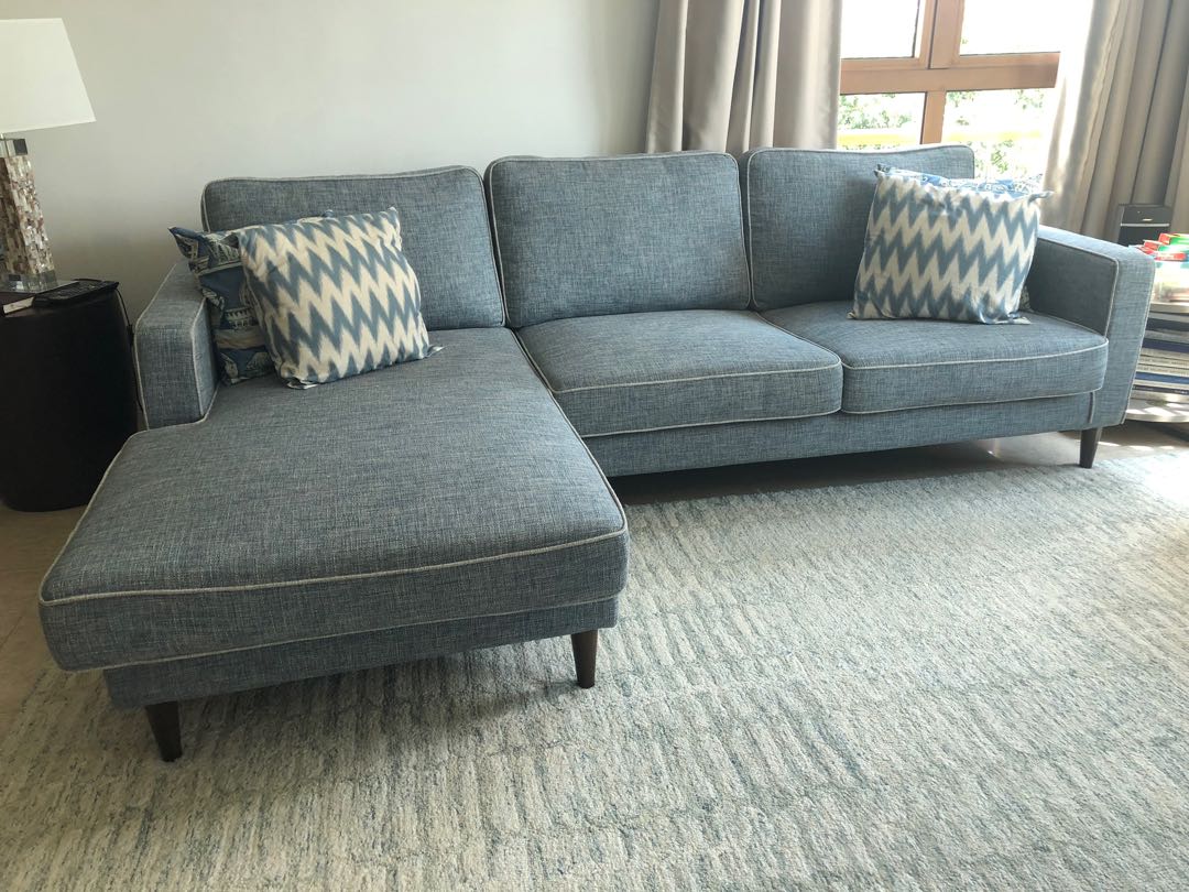 Sofa L shape from Harvey Norman, Furniture & Home Living, Furniture