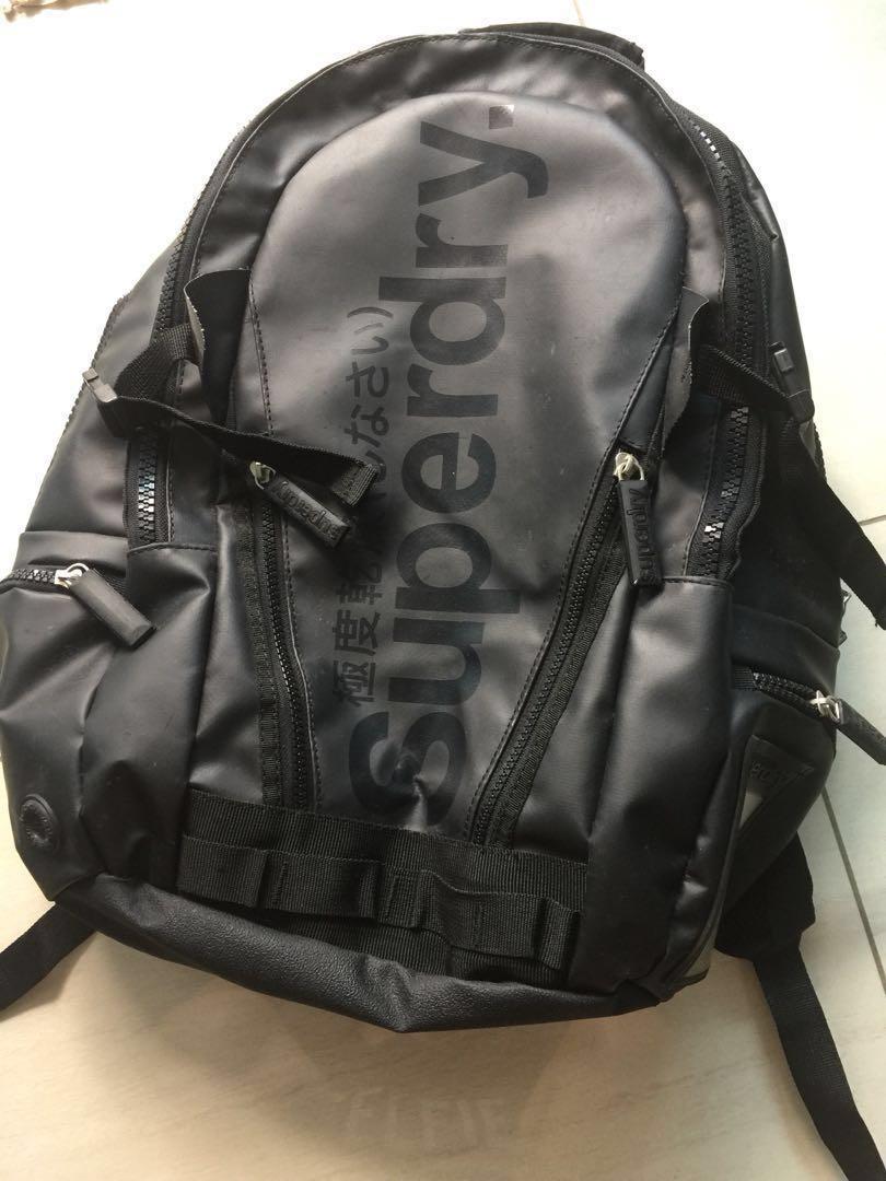 black superdry bag