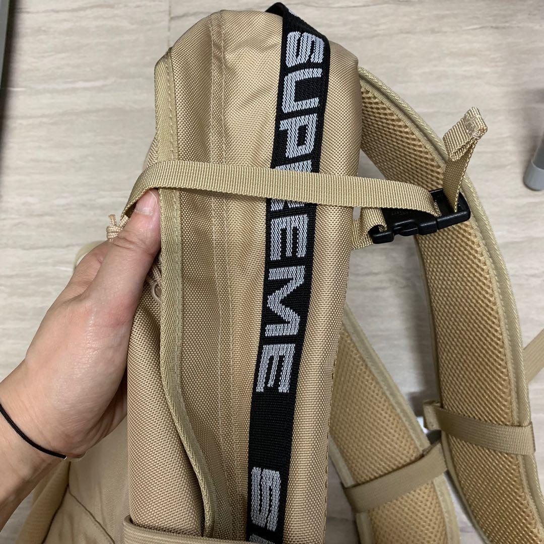 Supreme Backpack SS18 Tan, 男裝, 袋, 腰袋、手提袋、小袋- Carousell