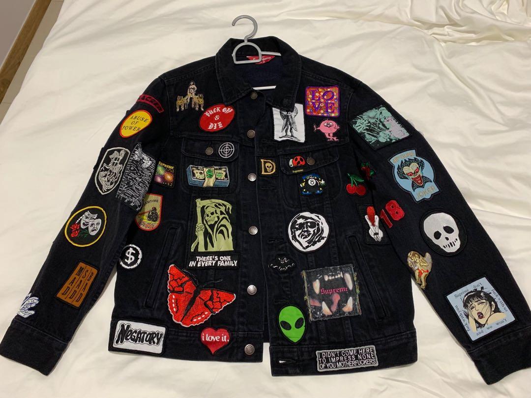 Supreme patches sales denim jacket