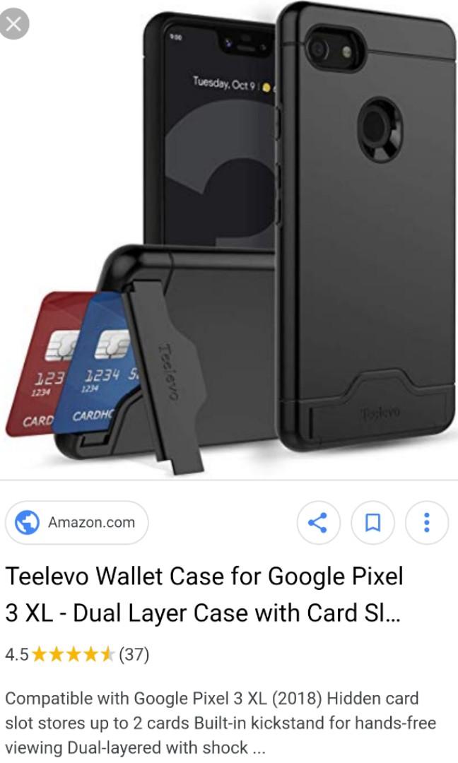 Teelevo Wallet Case For Pixel 3xl Black Mobile Phones Tablets Mobile Tablet Accessories Cases Sleeves On Carousell