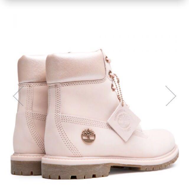 pink fur timberlands