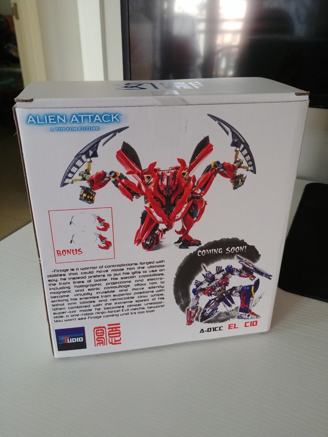 Transformer MPM Alien Attack STF01 Firage/Dino, 興趣及遊戲, 玩具 & 遊戲類
