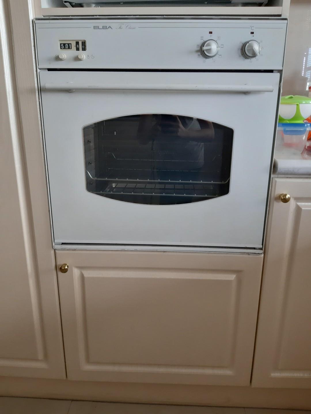 Used Elba Classic White Oven Kitchen Appliances On Carousell