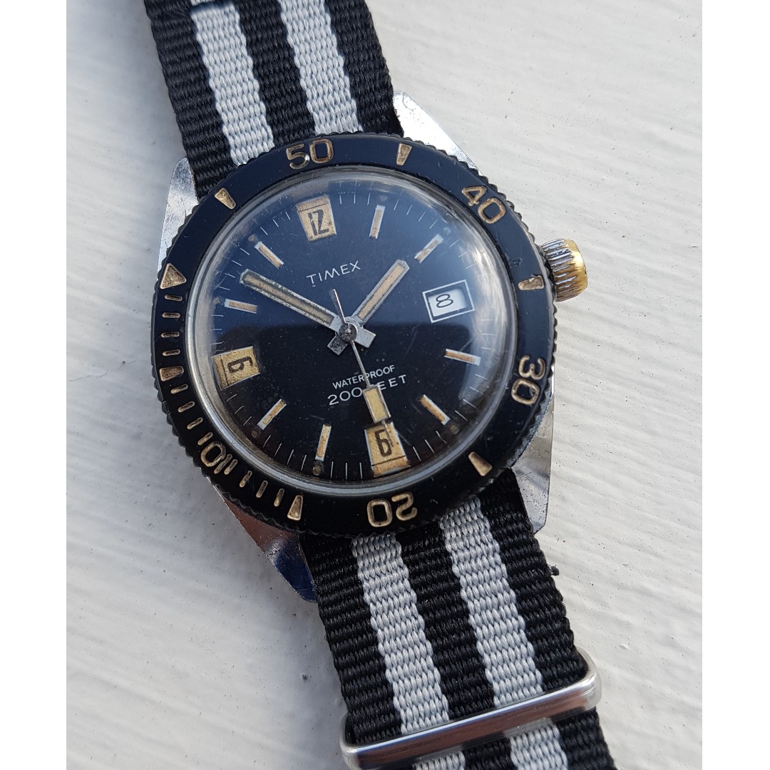 Vintage Timex Diver, Men's Fashion, Watches & Accessories, Watches on  Carousell