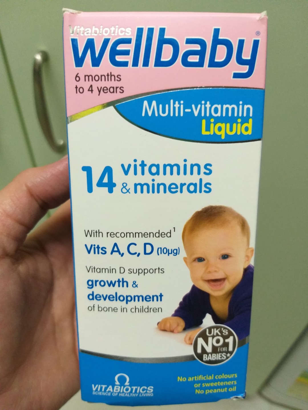 vitabiotics Wellbaby multivitamin liquid, 兒童＆孕婦用品, 護理及餵哺, 護理及餵哺 加固