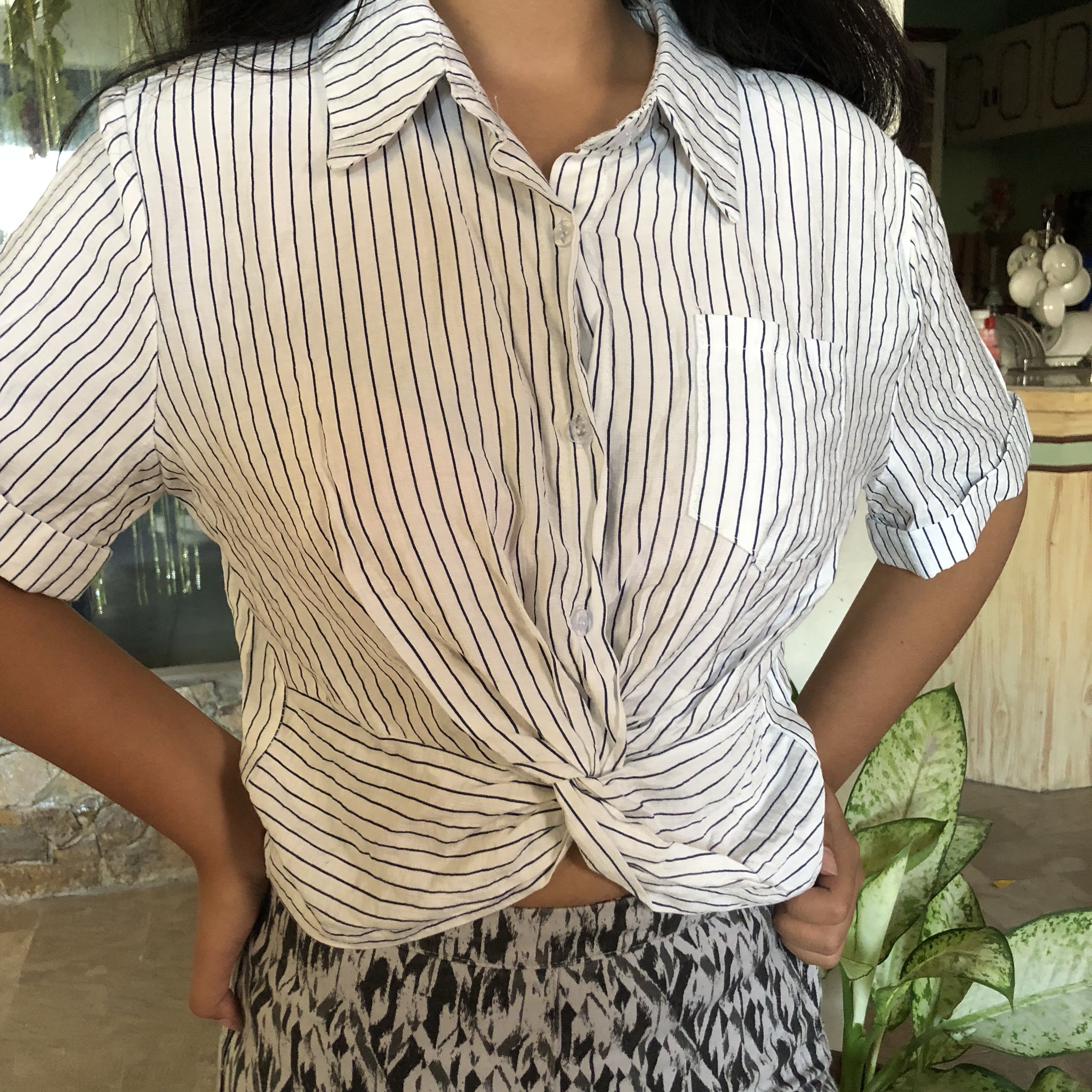 Zara ins front twist top, Women's Fashion, Tops, Others Tops on Carousell