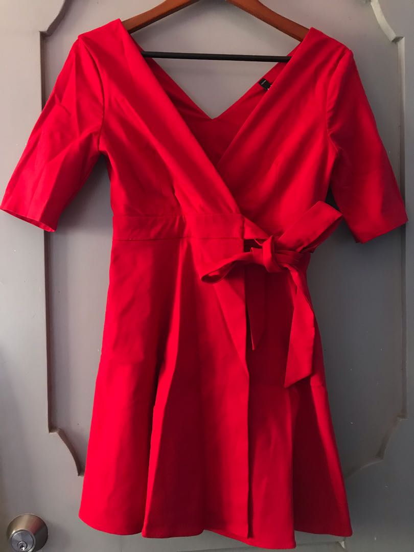 Zara Wrap Dress, Women's Fashion, Dresses & Sets, Dresses on Carousell