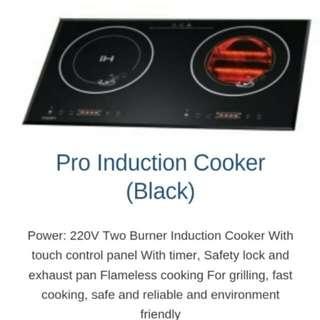 Double burner Induction Cooker with free Cooking Set