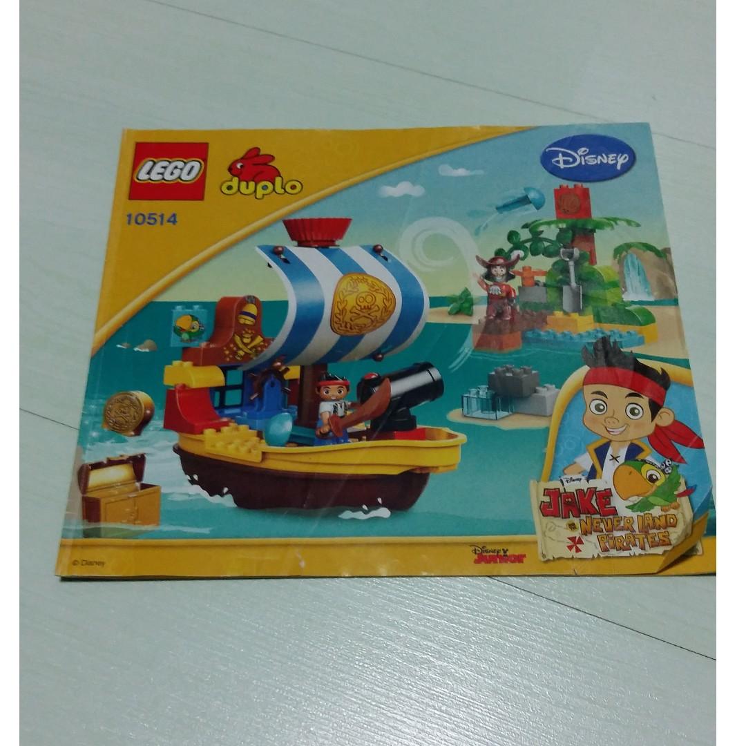 100% Original Lego Duplo JAKE'S PIRATE SHIP BUCKY 10514 (Used: Condition  8/10), Hobbies & Toys, Toys & Games on Carousell