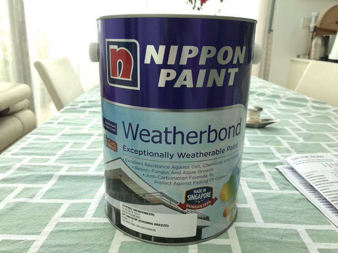 10 L Outdoor Wall Paint Nippon Paint (2 buckets), Everything Else on