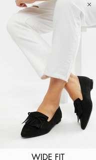 BN ASOS black ballet loafers