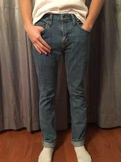 Vans men slim skinny medium wash jeans