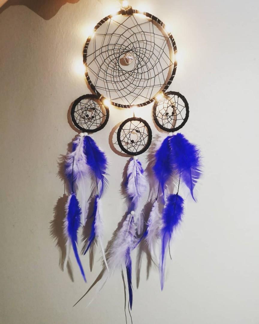 3 Black Rings Dreamcatcher Design Craft Handmade Craft On