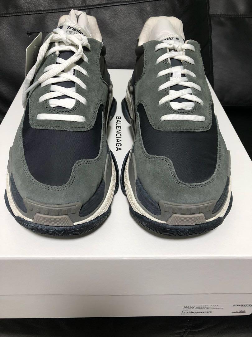 SALE SẬP SaN Giay BALENCiAGA TRiPLE S XANH d