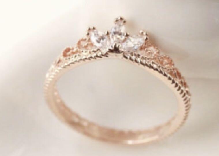 Gold discount princess ring