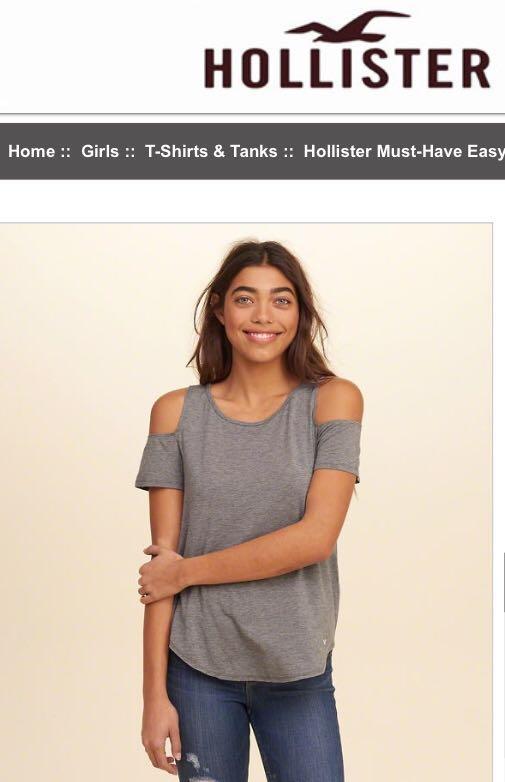 Brand New with Tag Hollister Cold Shoulder TOP Women s Fashion Tops Other Tops on Carousell