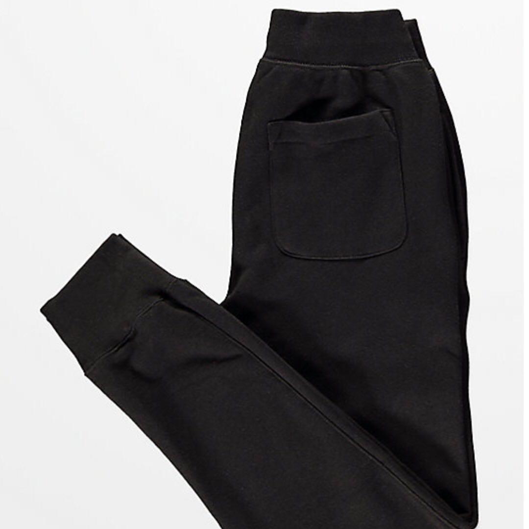 Champion reverse weave black joggers pants best sale